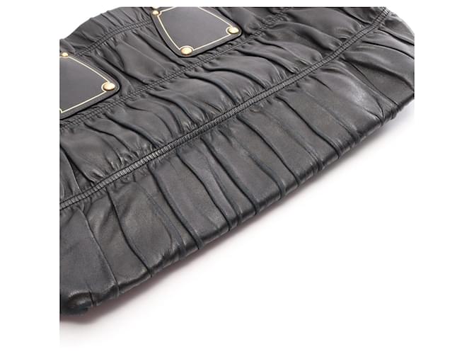Borsa Tote Prada Gaufre Nero - vista 18