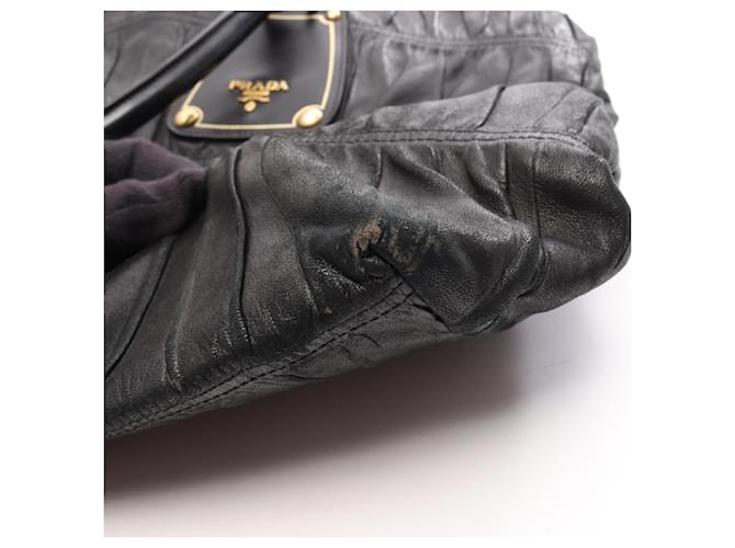 Borsa Tote Prada Gaufre Nero - vista 7