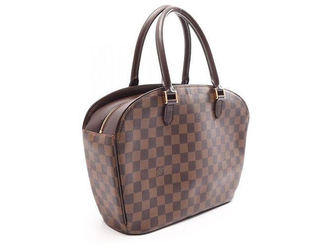 Borsa a mano Louis Vuitton Salia Horizontal Damier Ebene Marrone - vista 2