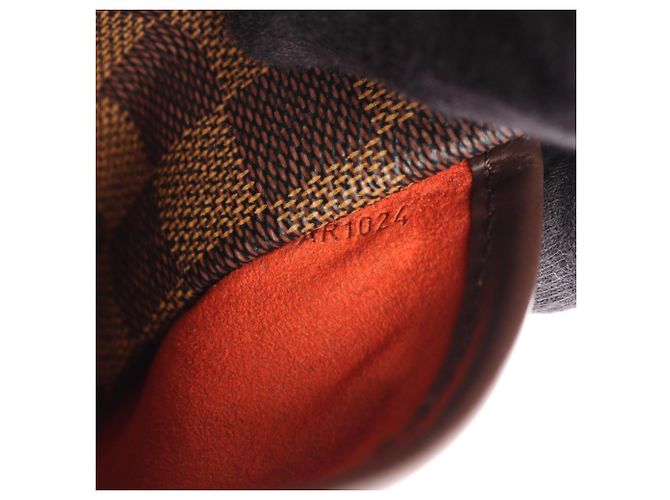 Borsa a mano Louis Vuitton Salia Horizontal Damier Ebene Marrone - vista 5