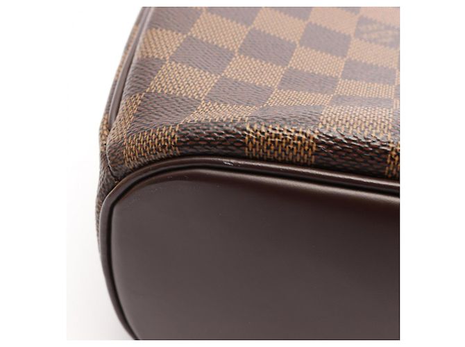 Borsa a mano Louis Vuitton Salia Horizontal Damier Ebene Marrone - vista 9