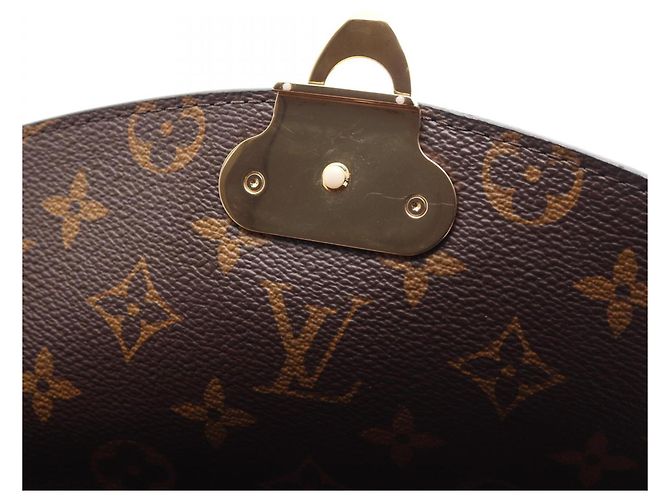 Borsa a tracolla Louis Vuitton Saint Placido Monogram Noir Marrone Nero - vista 10