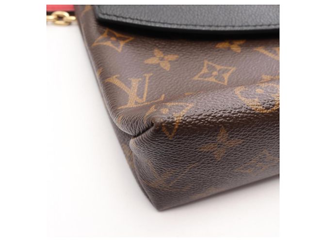 Borsa a tracolla Louis Vuitton Saint Placido Monogram Noir Marrone Nero - vista 12