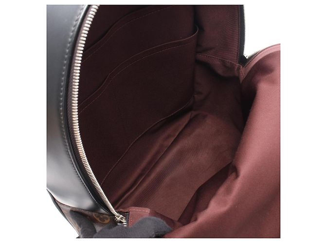 Zaino/Borsa Louis Vuitton Josh Monogram Macassar Marrone Nero - vista 3