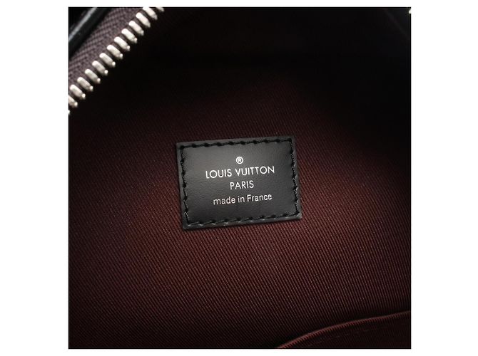 Zaino/Borsa Louis Vuitton Josh Monogram Macassar Marrone Nero - vista 4