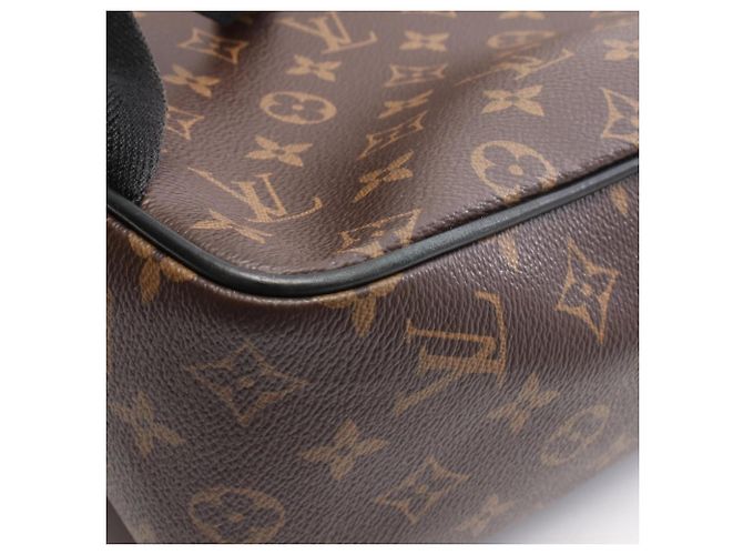 Zaino/Borsa Louis Vuitton Josh Monogram Macassar Marrone Nero - vista 7