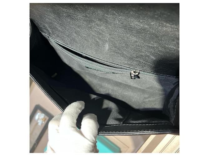 Borsa Chanel Boy Dimensione Medium Pelle Nera Nero - vista 7