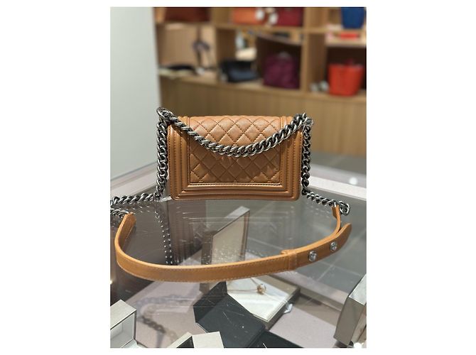 Chanel Boy Small Tasche Braun - Ansicht 2
