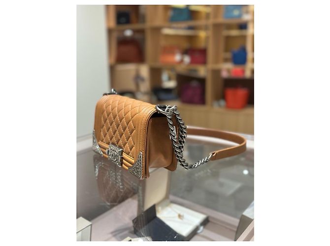 Chanel Boy Small Tasche Braun - Ansicht 3
