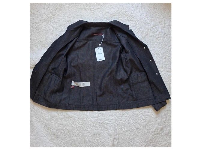 Comptoir Des Cotonniers Kurze Jeansjacke Dunkelblau - Ansicht 4