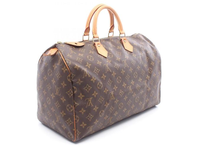 Borsa Louis Vuitton Speedy 40 Monogram Marrone - vista 2