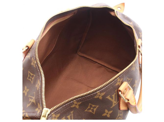 Borsa Louis Vuitton Speedy 40 Monogram Marrone - vista 3