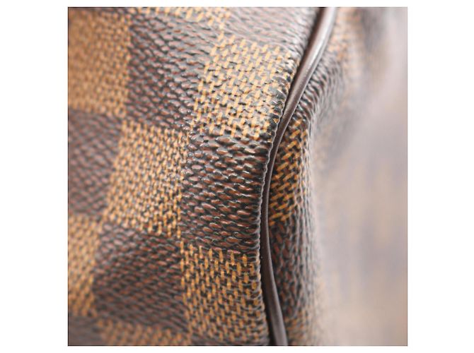 Borsa Louis Vuitton Speedy 30 Damier Ebene Marrone - vista 8