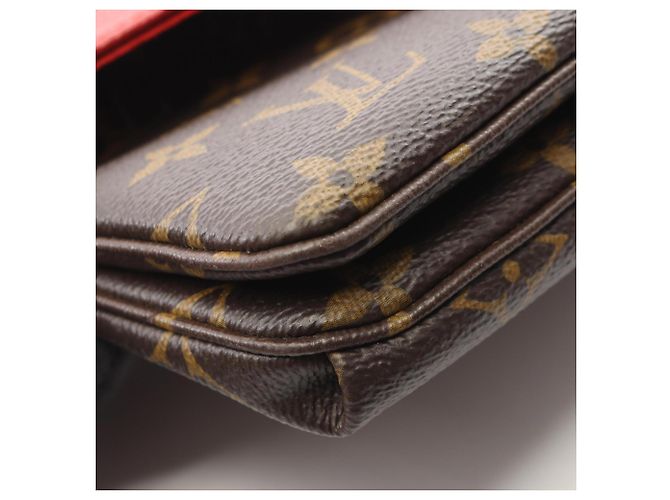 Borsa a tracolla Louis Vuitton Twice Twin Set Monogram Aurore Marrone Rosa - vista 8