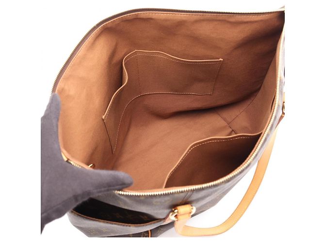 Borsa Tote Louis Vuitton Totally GM Monogram Marrone - vista 3
