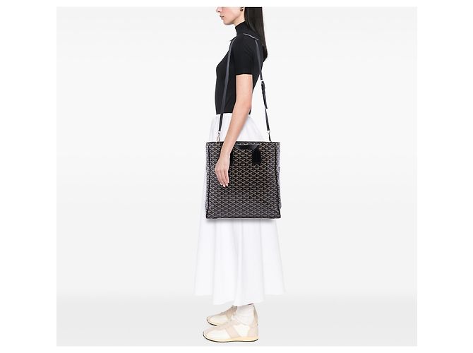 Goyard Black Goyardine Voltaire Nero - vista 6