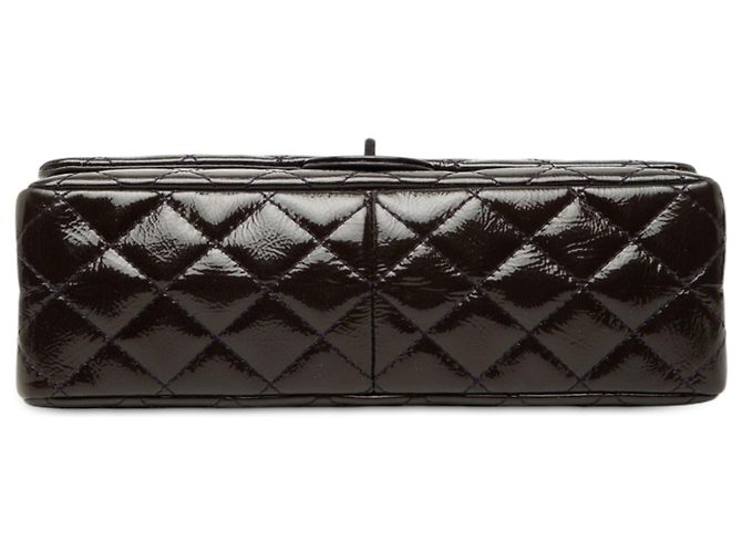 Chanel Purple Quilted Crinkled Patent Reissue 2.55 Double Flap 226 Porpora - vista 3