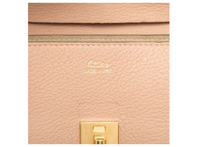 Chloé Mini Borsa a Tracolla Drew in Pelle Rosa - vista 5