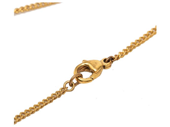 Collana con pendente borchiato Chanel Gold CC placcato oro D'oro - vista 5