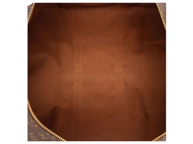 Louis Vuitton Brown Monogram Keepall 55 Castaño - vista 4