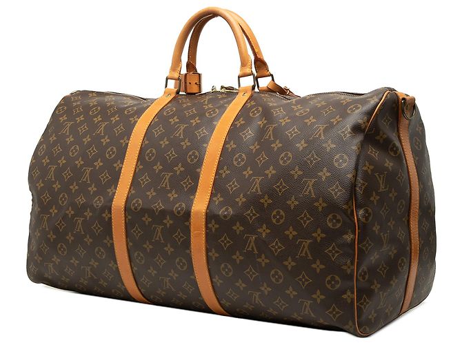 Louis Vuitton Brown Monogram Keepall Bandouliere 60 - view 2