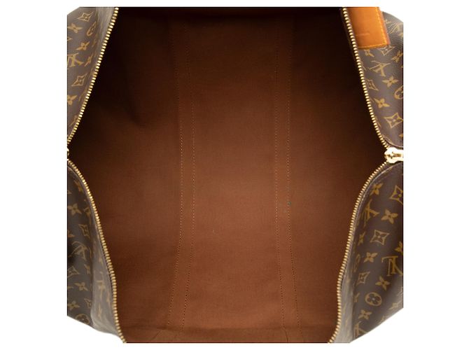 Louis Vuitton Brown Monogram Keepall Bandouliere 60 - view 4