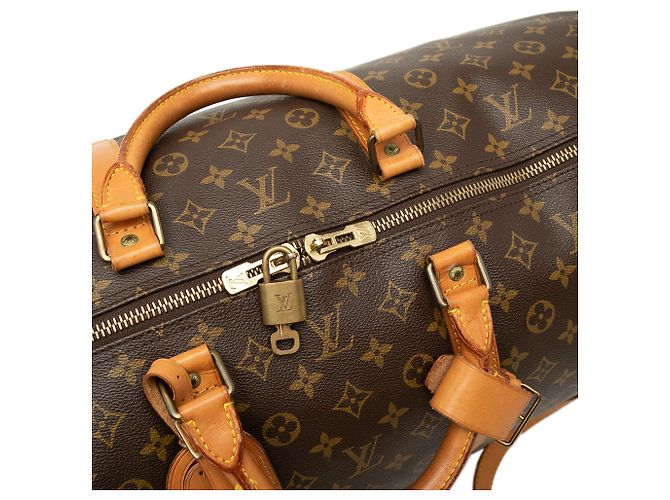 Louis Vuitton Brown Monogram Keepall Bandouliere 60 - view 6