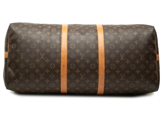 Louis Vuitton Brown Monogram Keepall Bandouliere 60 Marrone - vista 3