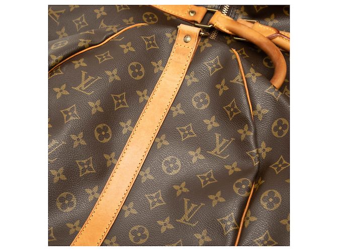 Louis Vuitton Brown Monogram Keepall Bandouliere 60 Marrone - vista 7