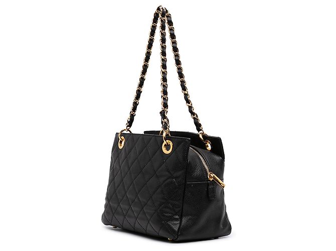 Chanel Black Petite Caviar Timeless Tote Nero - vista 2