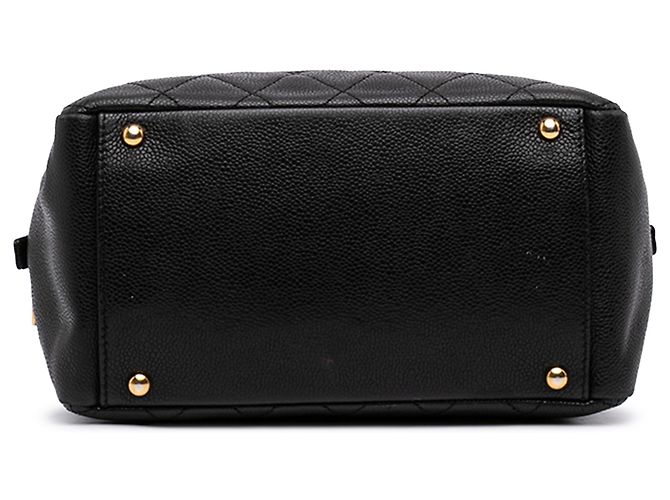 Chanel Black Petite Caviar Timeless Tote Nero - vista 3