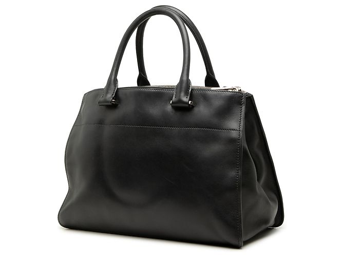 Borsa Satchel Prada in vitello City nera con doppia tasca Nero - vista 2