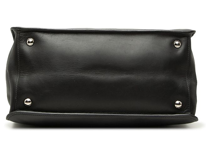Borsa Satchel Prada in vitello City nera con doppia tasca Nero - vista 3