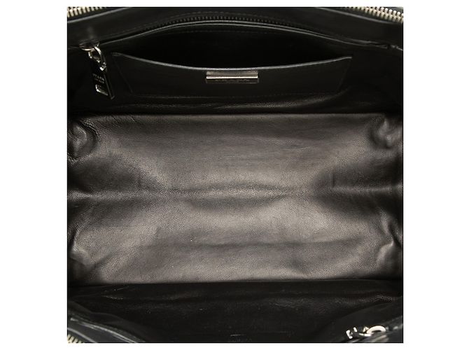 Borsa Satchel Prada in vitello City nera con doppia tasca Nero - vista 4