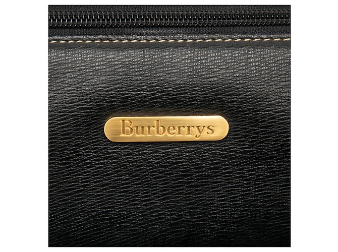 Borsa a mano Burberry in pelle nera Nero - vista 5