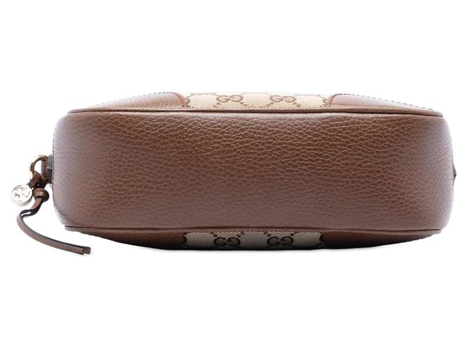 Borsa a tracolla Gucci Bree in tela GG beige - vista 3
