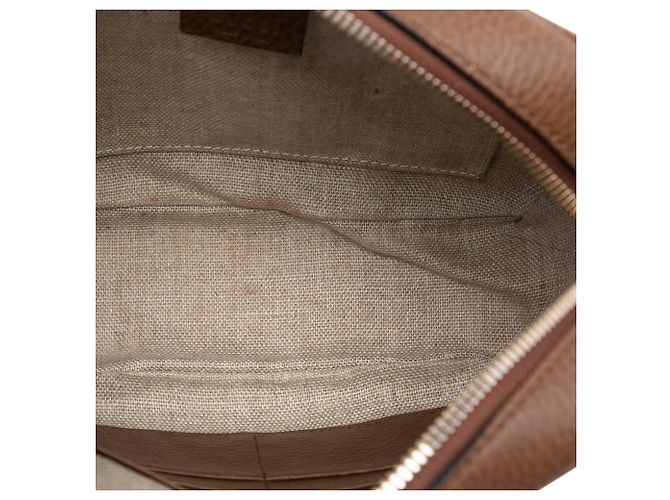 Borsa a tracolla Gucci Bree in tela GG beige - vista 4