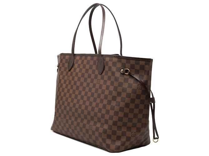 Louis Vuitton Brown Damier Ebene Neverfull GM Marrone - vista 2