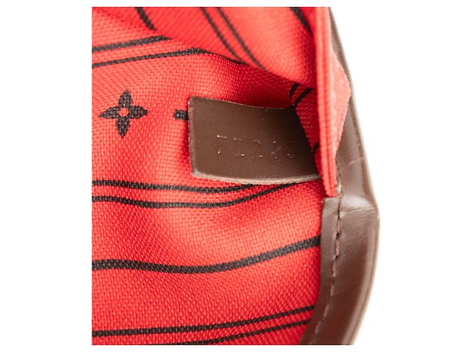 Louis Vuitton Brown Damier Ebene Neverfull GM Marrone - vista 6