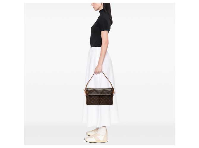 Louis Vuitton Brown Monogram Viva Cite GM Marrom - vista 7