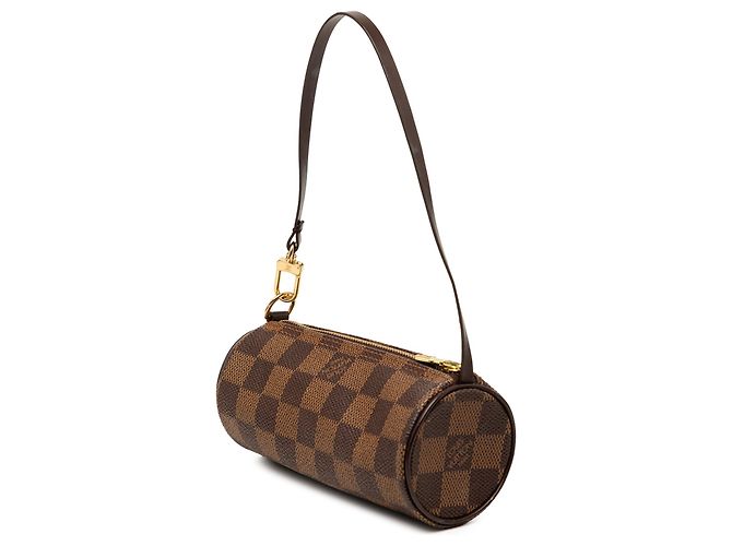 Louis Vuitton Brown Damier Ebene Papillon Pochette Marrone - vista 2