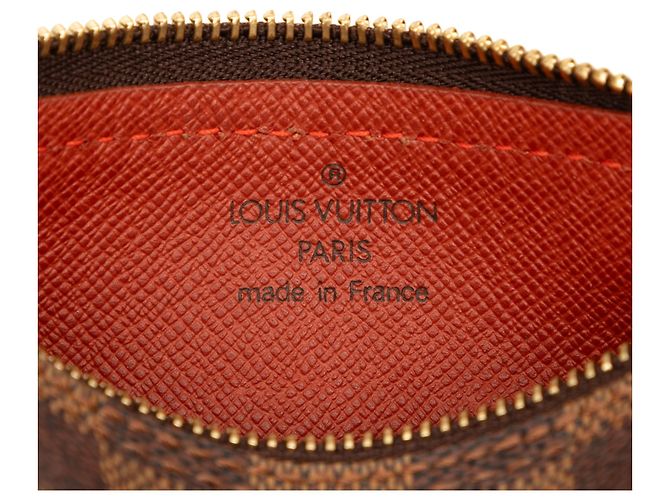 Louis Vuitton Brown Damier Ebene Papillon Pochette Marrone - vista 5