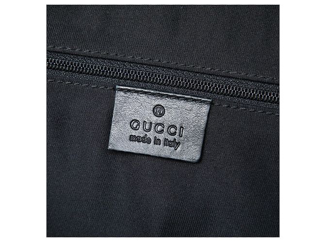 Borsa a mano Gucci Black GG Suede Web Dome Nero - vista 5