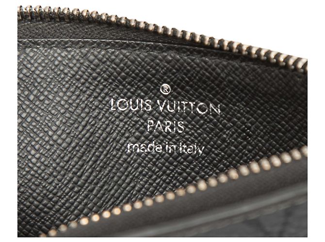 Tarjetero y monedero Louis Vuitton Black Monogram Eclipse Reverse Taigarama Negro - vista 5