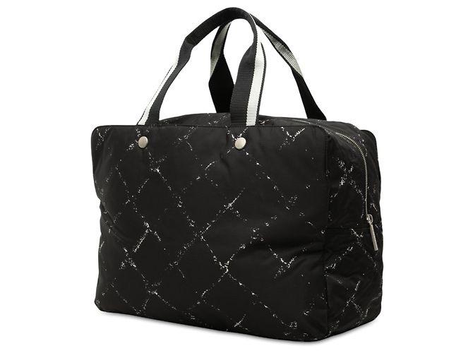 Borsa a mano Chanel Black Old Travel Line Nylon Nero - vista 2