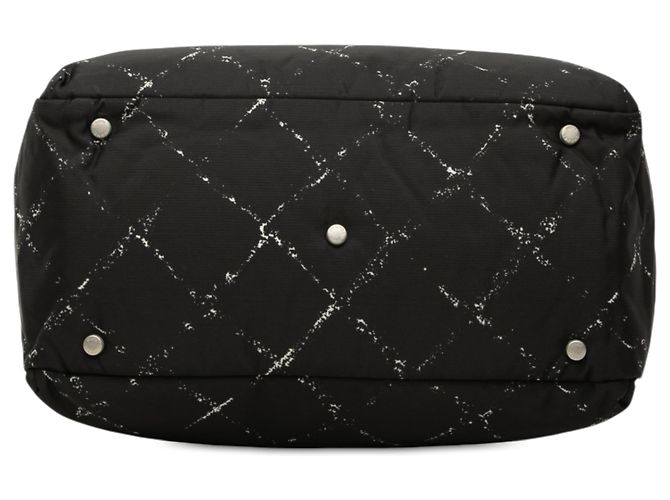 Borsa a mano Chanel Black Old Travel Line Nylon Nero - vista 3