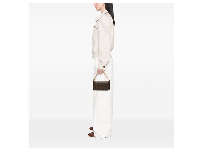 Louis Vuitton Brown Monogram Pochette Accessoires Marron - vue 6
