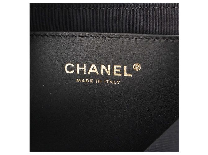 Chanel Black CC Quilted Tweed Single Flap Nero - vista 5