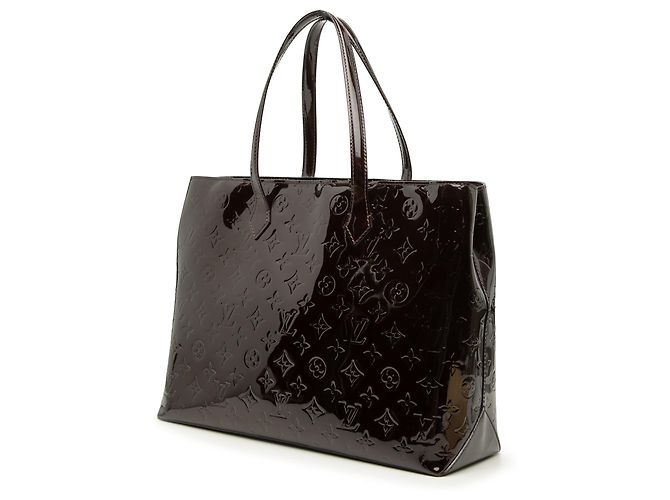 Louis Vuitton Purple Monogram Vernis Wilshire MM Porpora - vista 2