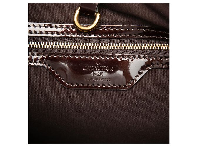 Louis Vuitton Purple Monogram Vernis Wilshire MM Porpora - vista 5